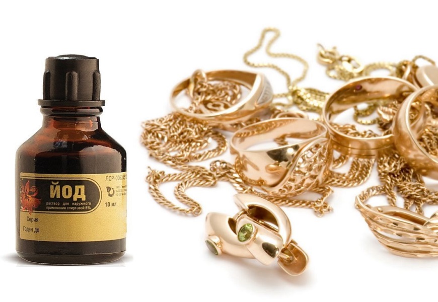 Iodine and gold