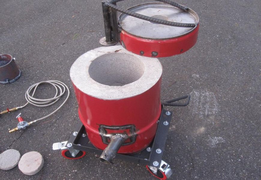 Ausrüstung und Materialien für das Schmelzen von Metall zu Hause