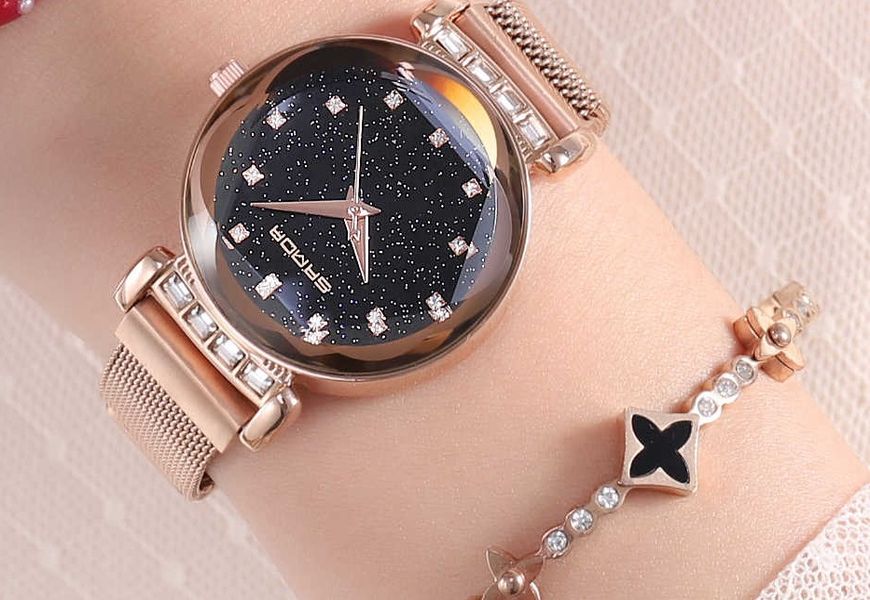 Gold-Armbanduhr
