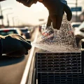 Фото по теме: Избегите перегрева в пробке: промойте соты радиатора кондиционера пошагово снаружи.